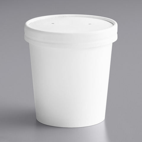 CONTAINER/ Paper, 16 oz with lid, 250/cs-Food Service, EFC-16-COMBO