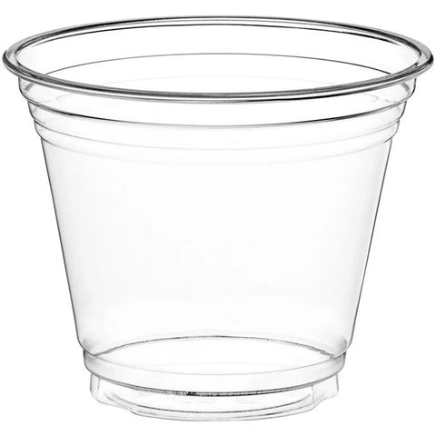 CUP/ Plastic, Clear 9 oz Squat, 1000 per case-Food Service