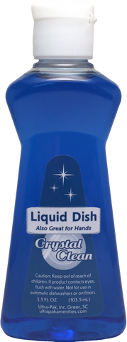 HOTEL/ Crystal Clean Liquid Dish Detergent, 3.5 oz, 72/case
