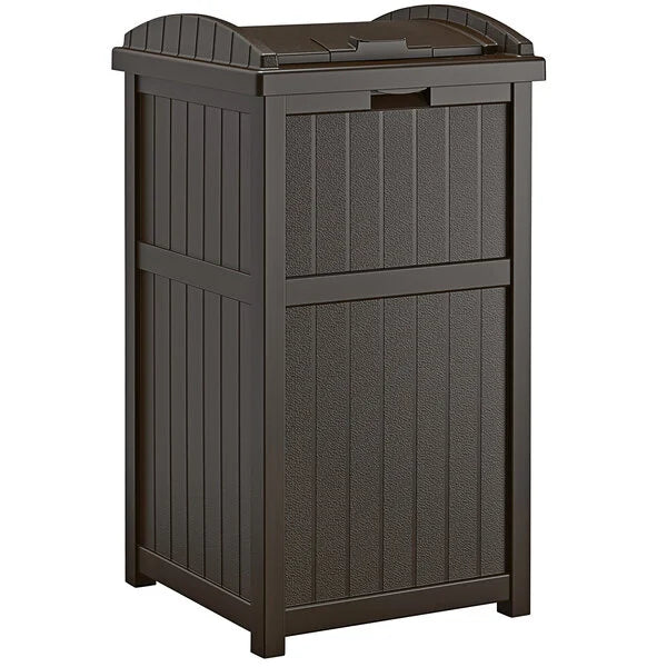 TRASHCAN/ OUTDOOR/ Suncast Trash Hideaway 23 Gallon, Brown Croaker, Inc