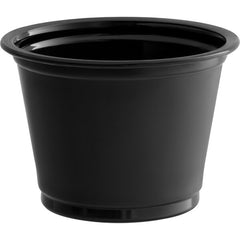 CONTAINER/ Portion, Plastic 1 oz, 2500/cs Black-cs-Food Service