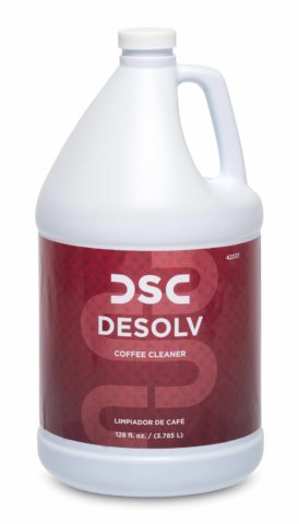 PRESPRAYS AND SPOTTERS/ "Desolv" Coffee Remover, Quart or Gallon