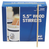 COFFEE SUPPLIES/ Beverage Stirrer/ Wooden Unwrapped 5.5"