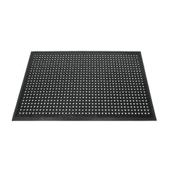 Mat/ Anti-Fatique/ Black Rubber/ Kithcen Mat with Beveled Edge - 1/2" Thick