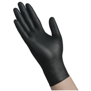 Large Black 4 Mil Disposable Nitrile Gloves (100-Box)