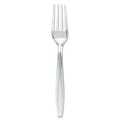 FORK/ Heavyweight Polystyrene, Clear, 1000 per Case-Food Service