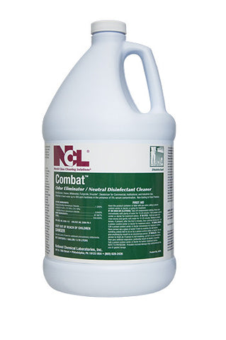 DISINFECT/ "COMBAT" Odor Eliminating Neutral Disinfectant Cleaner, Gallon