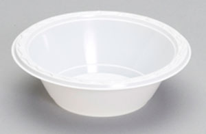 Dart Container Corporation Famous Service Plastic Dinnerware, Bowl, 12oz, White, 125/Pack, 8 Packs/Carton