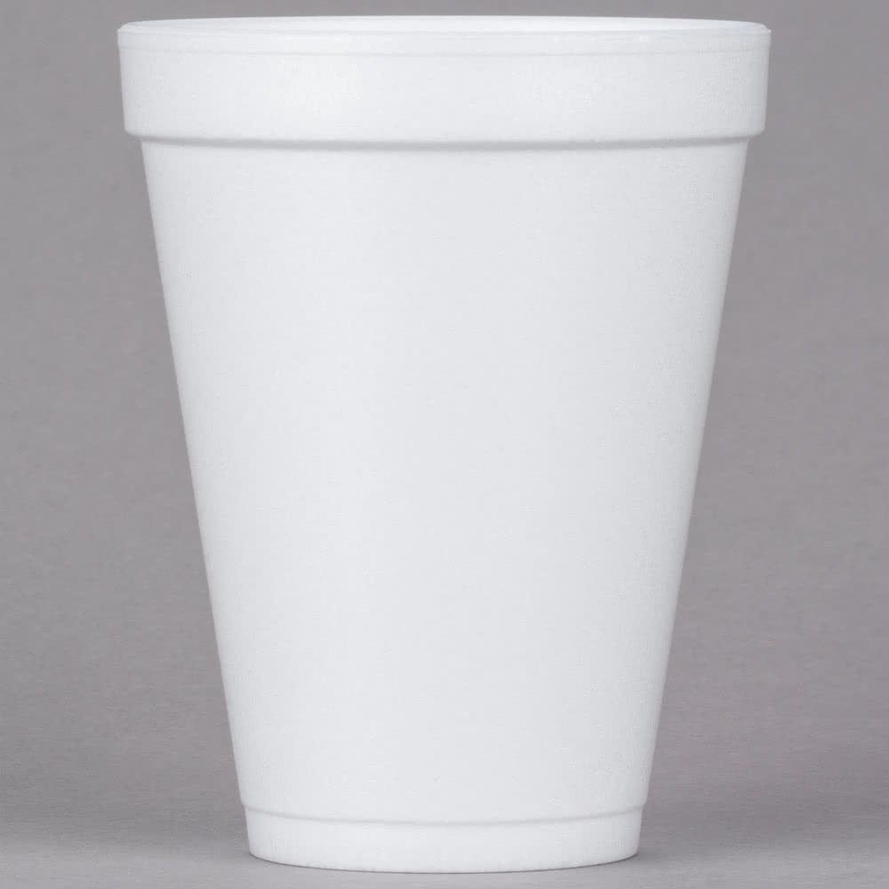 CUP/ Foam 12 oz, 1000/cs-Food Service