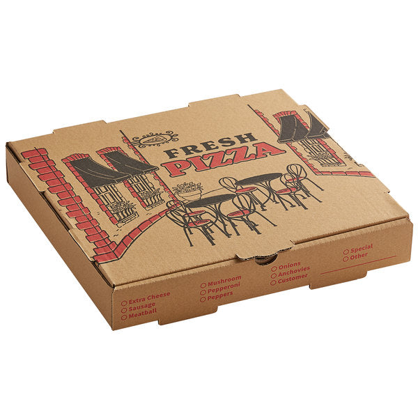 TAKE-OUT/ Pizza Box, 12 x 12, 50/cs-Food Service – Croaker, Inc