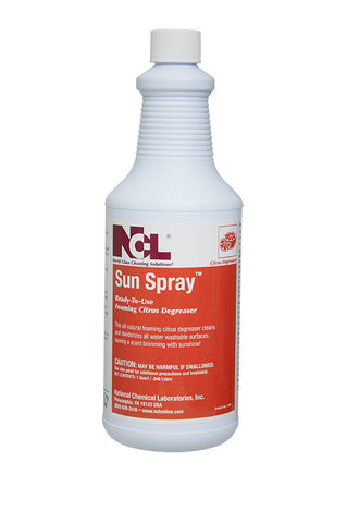DEGREASER/ "SUN SPRAY" Ready-to-use Foaming Degreaser Cleaner, Quart