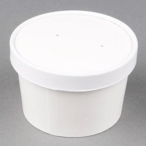 CONTAINER/ Paper, 8 oz with Lid, 250/cs-Food Service, 760soup8wpa