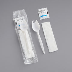 CUTLERY KIT/ Spork with Salt and Pepper, 500/cs -Food Service