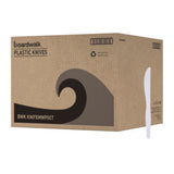KNIFE/ Medium Weight/ Polystyrene, White, 100 per box, 10 boxes per case-Food Service