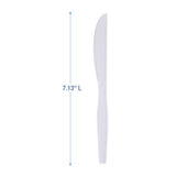 KNIFE/ Medium Weight/ Polystyrene, White, 100 per box, 10 boxes per case-Food Service