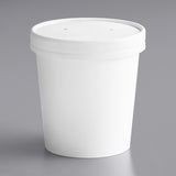 CONTAINER/ Paper, 16 oz with lid, 250/cs-Food Service