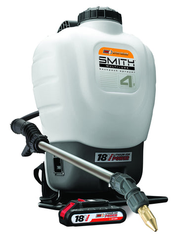SPRAYERS/Smith 18V Lithium-ion Powered Backpack Sprayer 4 GAL