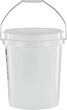 BUCKET/5 GALLON/ PLASTIC WHITE