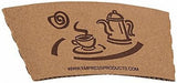 CUP/ Paper Coffee Hot Cup, Empress, Clutch Sleeve, 1000/cs-Food Service