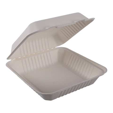 TAKE-OUT/ Container, Large, Bagasse, One Compartment, 200 per case-Food Service