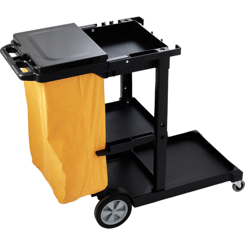 CART/ Standard Janitor's Cart with Bag/Black