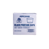 CONTAINER/ Portion, Plastic 2 oz, Black, 2500/case-Food Service