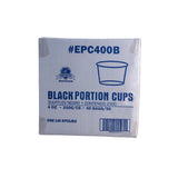 CONTAINER/ Portion, Plastic 4 oz, Black, 2500/case-Food Service
