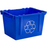 TRASHCAN/ Bin/ Blue Recycle Curbside Bin, 14 gallon, each