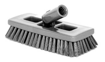 BRUSH/ Swivel Scrub Brush, Gray, each
