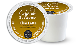 K-CUP/ Tea/ Cafe Escapes Chai Latte