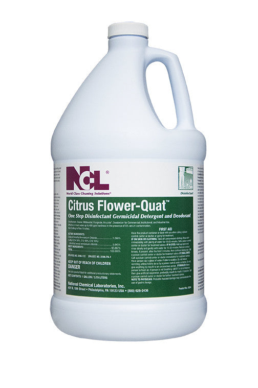 DISINFECT/ "CITRUS FLOWER QUAT" Disinfectant Cleaner, Gallon
