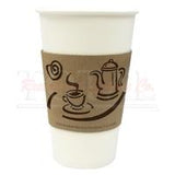 CUP/ Paper Coffee Hot Cup, Empress, Clutch Sleeve, 1000/cs-Food Service