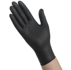 GLOVES/ Disposable/ Black Nitrile Powder Free/ Heavy Weight 6 MIL THICKNESS