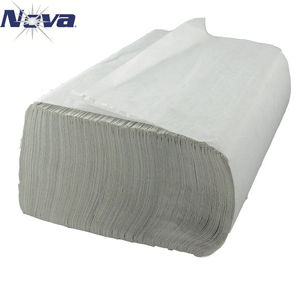 HAND TOWEL/ Folded/ Multifold, White Standard #NOVA 200MB