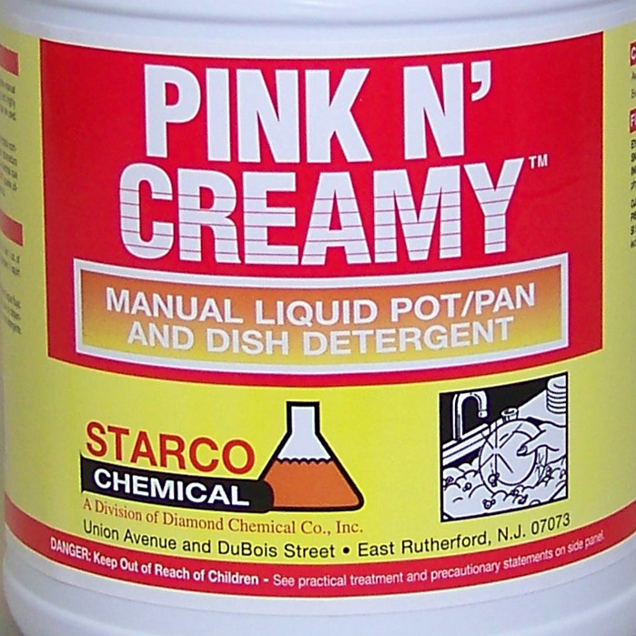 DISH/ Detergent/"PINK&CREAMY" Premium Pink Manual, 5 Gallon-Food Service