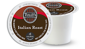 K-CUP/ Coffee/ Tully's Italian Roast/ Box of 24