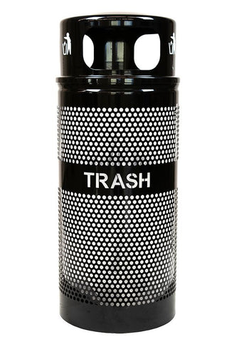 TRASHCAN/ OUTDOOR/ EX-CELL/ Landscape Series, 34 Gallon Trash Receptacle