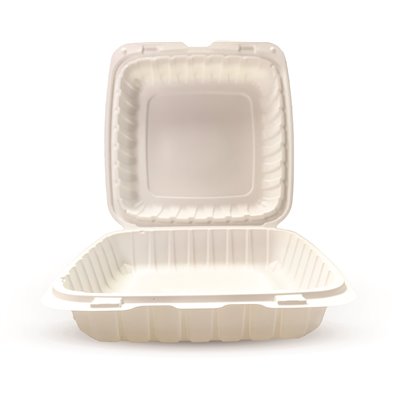 TAKE-OUT/ Container, Large, Bagasse, One Compartment, 200 per case-Food Service