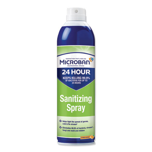 DISINFECT/Microban 24-Hour Disinfectant Sanitizing Spray, Citrus, 15oz IN STOCK