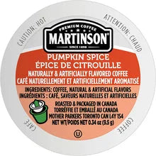 K-CUP/ Capsule Martinson Real Cup/ Pumpkin Spice, Box of 24